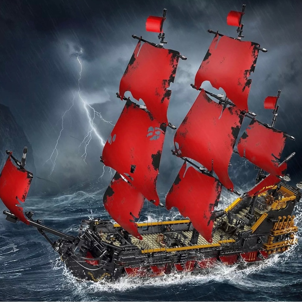 Mould King 13109 Queen Anna's Revenge Pirates of the Caribbean Pirate Ship Boat - Picture 6 of 7
